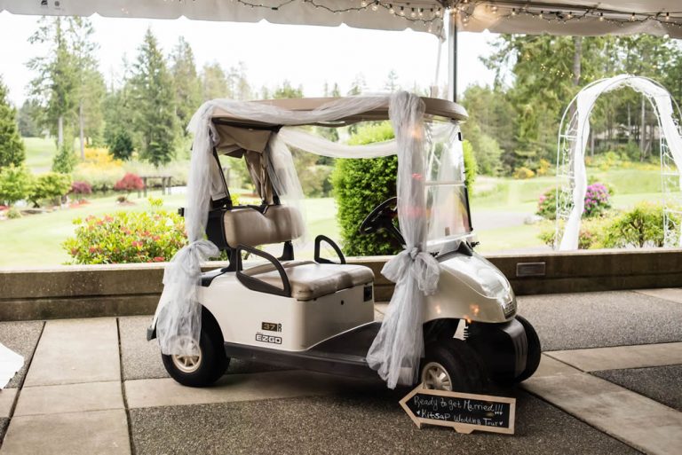 Decorate your golf cart McCormick Woods Golf Club